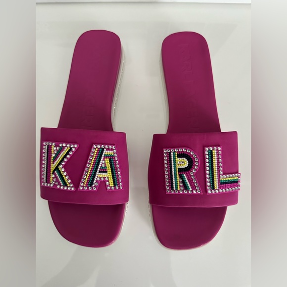 Karl Lagerfeld Sandals. Comes with box New with Original Box - Picture 4 of 5